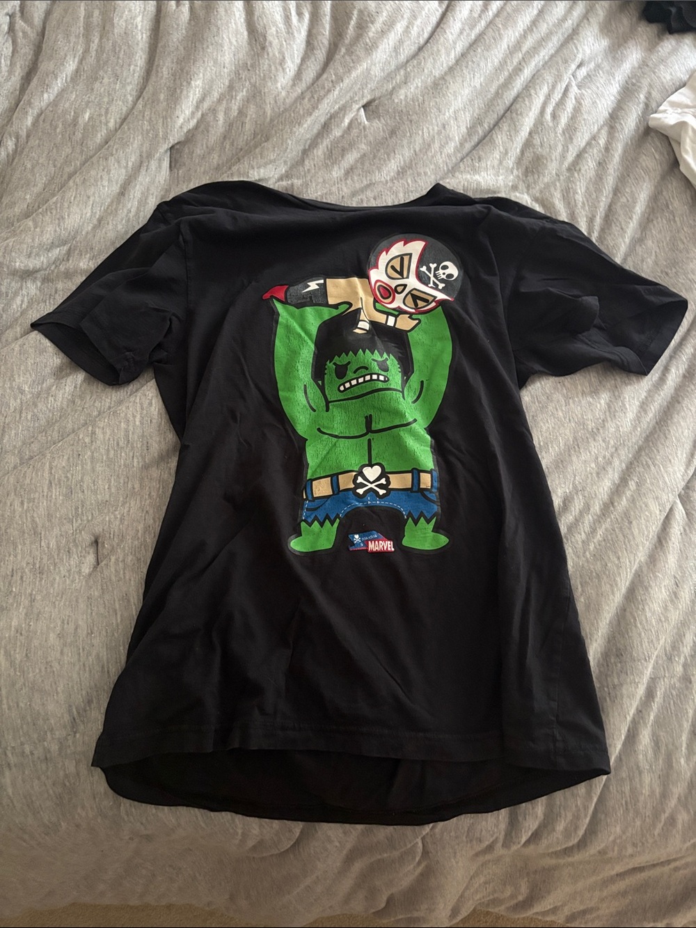 Tokidoki x Marvel Hulk Wrestler Black T-Shirt